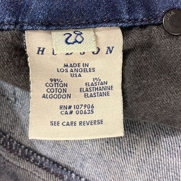 Hudson Jeans Women’s 28 Blue Denim Low Rise Skinny Leg Designer Casual - Picture 8 of 12